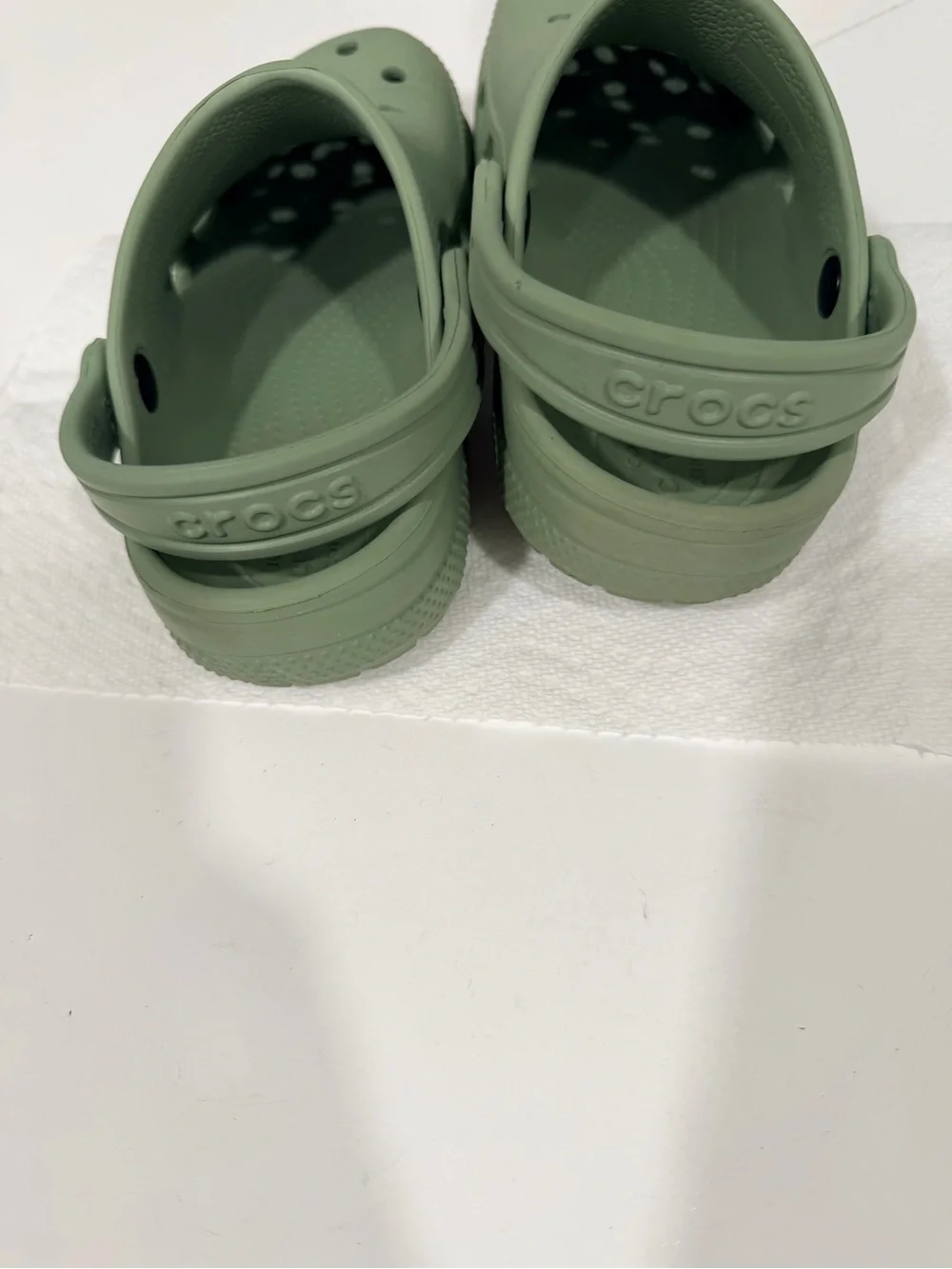 Kids Olive Green Lightweight Clog Sandals size 13